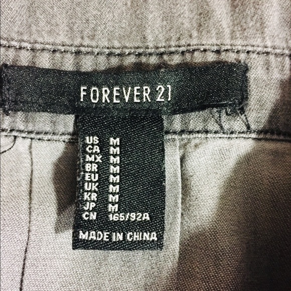 Denim Shirt-Dress Smoky Gray Size M - Picture 5 of 6